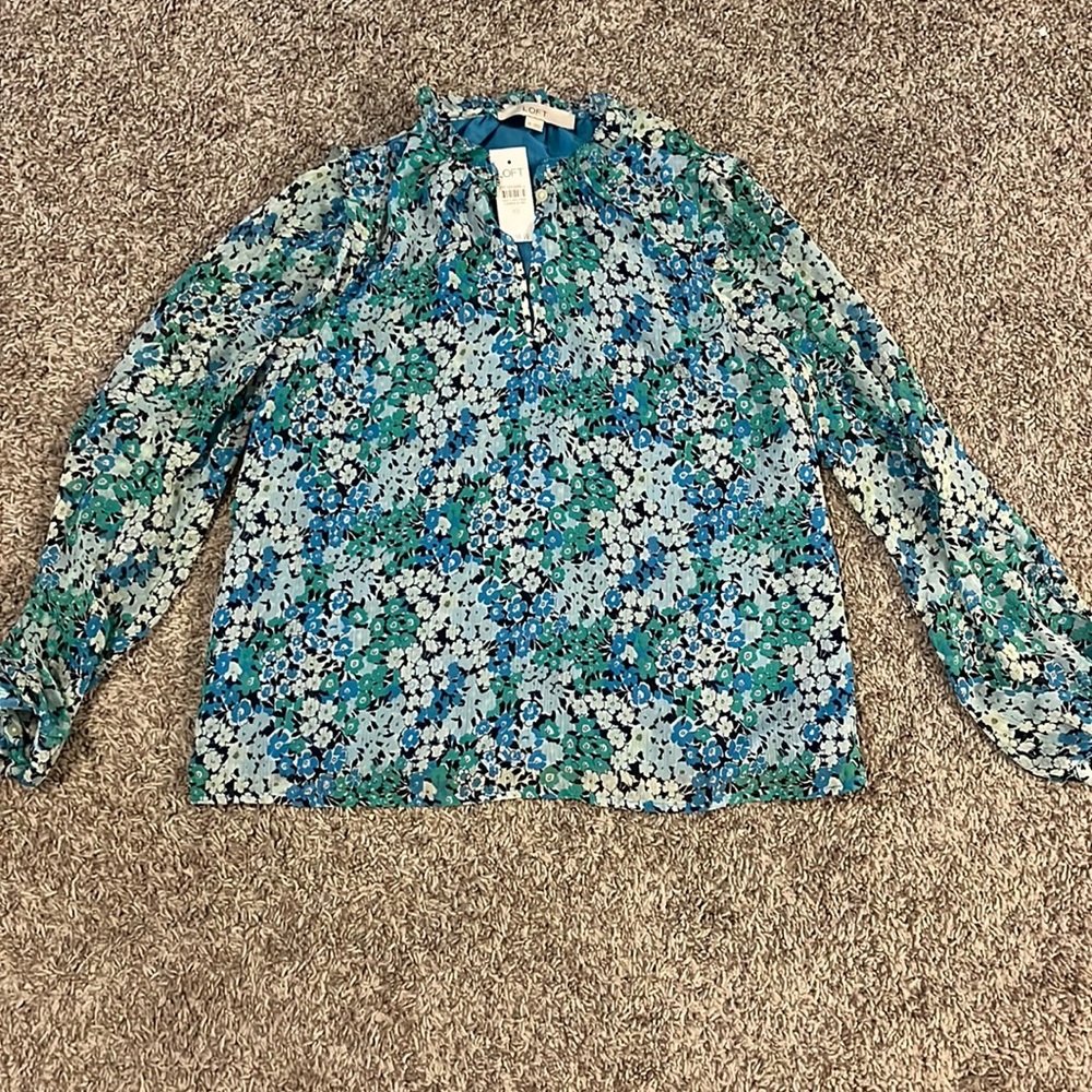 Loft floral blouse